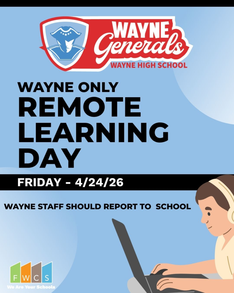 Wayne High School Remote Learning Day 4/24/2026 - Wesley's TV